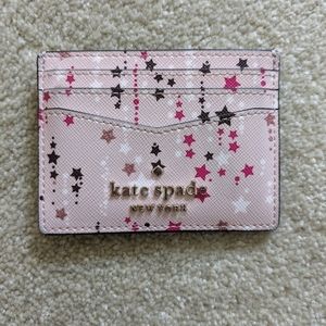 Kate Spade Pink Star Card Holder